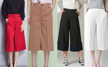 Culottes là gì? 9 cách phối đồ với quần ống rộng Hot Trend 2020