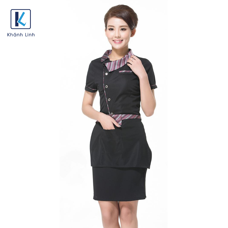 Đồng phục quán Cafe kiểu dáng Hàn Quốc mẫu 05